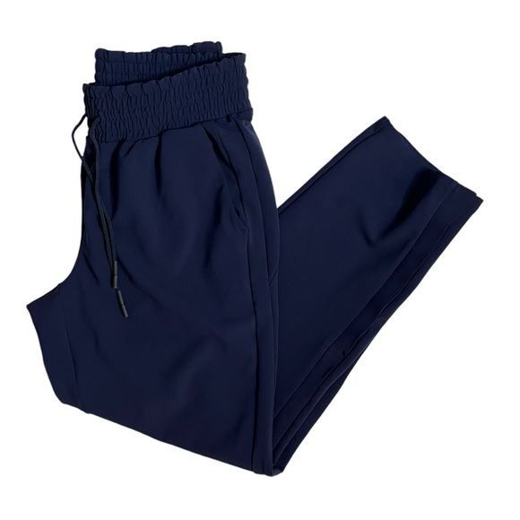 Athleta Blue Metropolis Straight Leg Pants 6 - Picture 3 of 5